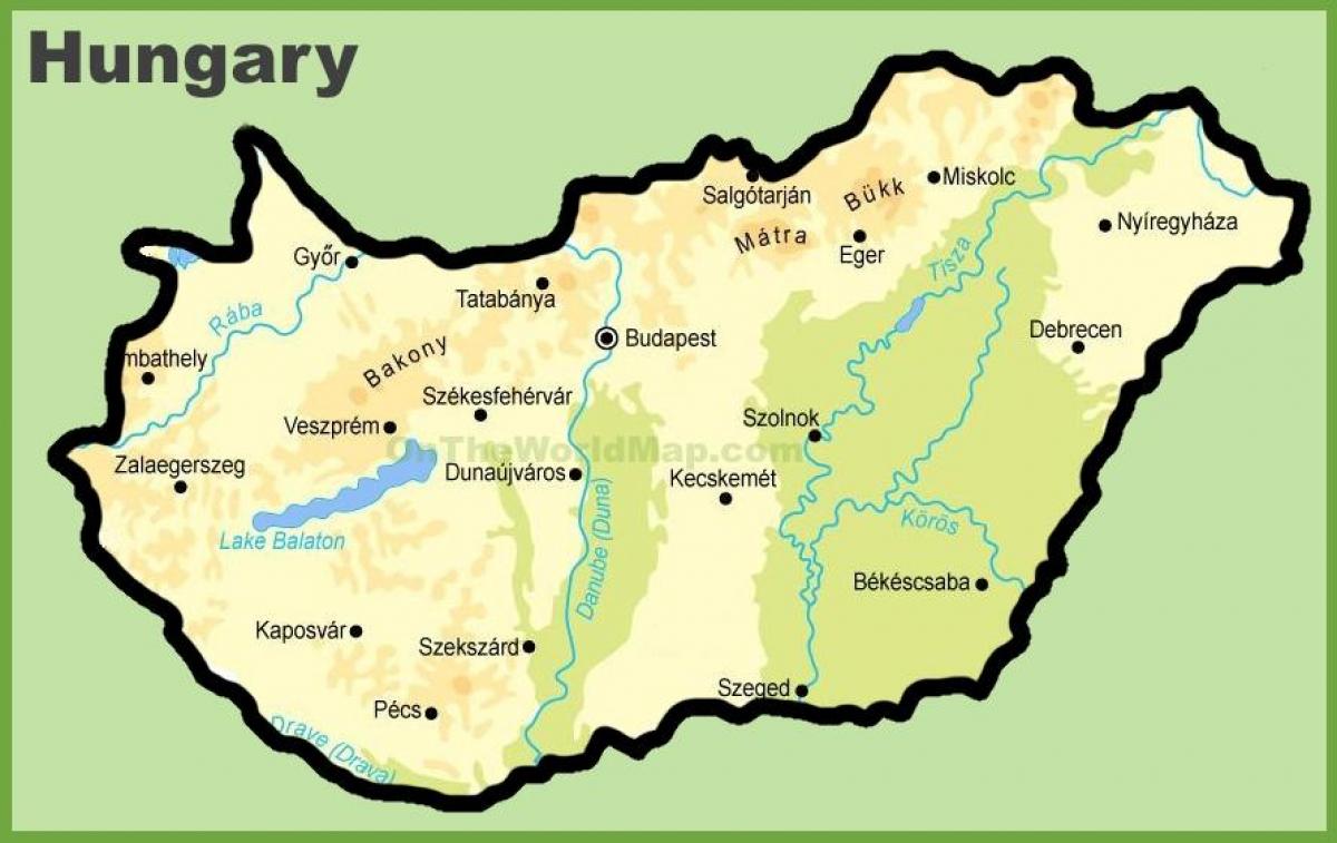 budapesta քարտեզի վրա