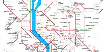 Բուդապեշտ մետրոյի քարտեզ